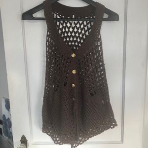 ⭐️Final Price⭐️ Free People Slouchy Crochet Vest